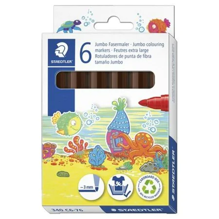 Feutres Staedtler Noris Club Marron (6 Unités) de Staedtler, Stylos feutre - Réf : S8436735, Prix : 5,08 €, Remise : %