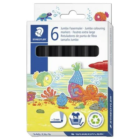 Rotuladores Staedtler Noris Club Negro 6 Unidades de Staedtler, Rotuladores de punta fina - Ref: S8436747, Precio: 5,08 €, De...