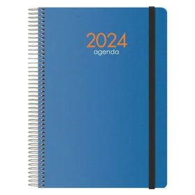 Agenda SYNCRO DOHE 2024 Bleu quarto 15 x 21 cm Annuel de DOHE, Agendas civils & carnets de RDV - Réf : S8436782, Prix : 15,49...