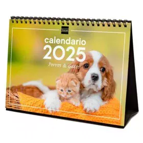 Calendário de Mesa Finocam PERROS Y GATOS Multicolor Papel 21 x 15 cm 2025 de Finocam, Calendários de secretária - Ref: S8436...