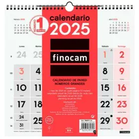 calendrier mural Finocam Papier 2025 30 x 30 cm de Finocam, Calendriers muraux - Réf : S8437004, Prix : 6,22 €, Remise : %