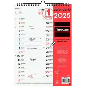 calendrier mural Finocam Papier 2025 21 x 30 cm de Finocam, Calendriers muraux - Réf : S8437018, Prix : 5,94 €, Remise : %