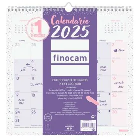 Calendário de parede Finocam CHIC Roxo Papel 2025 30 x 30 cm de Finocam, Calendários de parede - Ref: S8437023, Preço: 6,67 €...