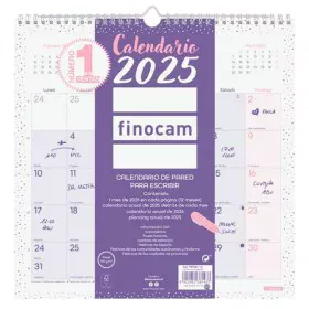 Wandkalender Finocam CHIC Lila Papier 2025 30 x 30 cm von Finocam, Wandkalender - Ref: S8437023, Preis: 7,41 €, Rabatt: %