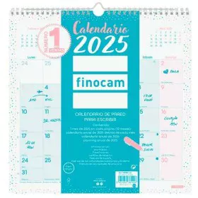 Wandkalender Finocam CHIC türkis Papier 2025 30 x 30 cm von Finocam, Wandkalender - Ref: S8437024, Preis: 6,67 €, Rabatt: %