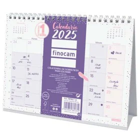 Desktop Calendar Finocam CHIC Purple Paper 21 x 15 cm 2025 by Finocam, Desktop Calendars - Ref: S8437026, Price: 6,49 €, Disc...