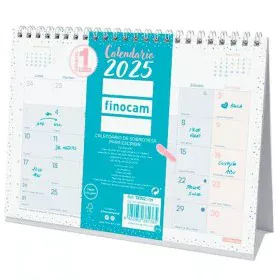 Desktop Calendar Finocam CHIC Turquoise Paper 21 x 15 cm 2025 by Finocam, Desktop Calendars - Ref: S8437027, Price: 6,49 €, D...