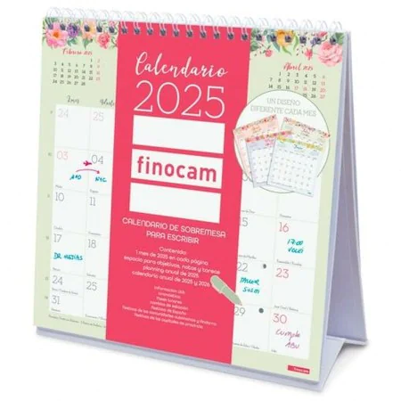 Calendario de Sobremesa Finocam DESIGN Multicolor Papel 19 x 19 cm 2025 de Finocam, Calendarios de escritorio - Ref: S8437030...