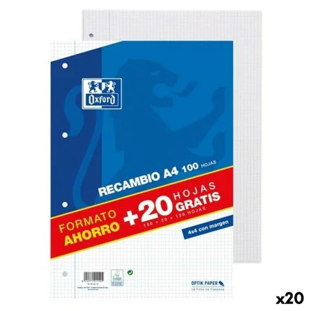 Notepad Oxford 90 g/m² (20 Units) by Oxford, Gift boxes and bags - Ref: S8437095, Price: 64,49 €, Discount: %