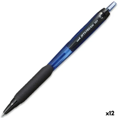 stylo à encre liquide Uni-Ball Jetstream SXN-101-07 Bleu 0,7 mm (12 Unités) de Uni-Ball, Stylos à bille à encre liquide - Réf...