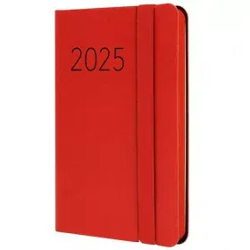 Agenda Finocam FLEXI Rouge Mini 8,2 x 12,7 cm 2025 Lisse de Finocam, Agendas civils & carnets de RDV - Réf : S8437128, Prix :...