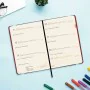 Diary Finocam FLEXI Red 11,8 x 16,8 cm 2025 Smooth by Finocam, Appointment Books & Planners - Ref: S8437131, Price: 10,39 €, ...