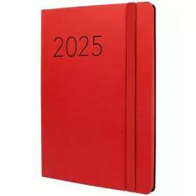 Diary Finocam FLEXI Red A5 14,8 x 21 cm 2025 Smooth by Finocam, Appointment Books & Planners - Ref: S8437134, Price: 11,63 €,...