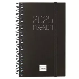 Agenda Finocam OPAQUE Noir Mini 7,9 x 12,7 cm 2025 de Finocam, Agendas civils & carnets de RDV - Réf : S8437162, Prix : 6,91 ...