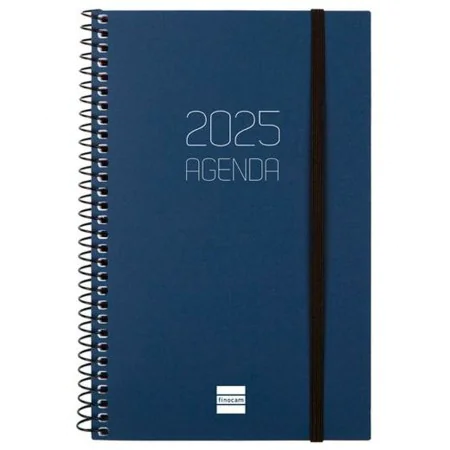 Agenda Finocam OPAQUE Bleu 11,7 x 18,1 cm 2025 de Finocam, Agendas civils & carnets de RDV - Réf : S8437164, Prix : 8,31 €, R...