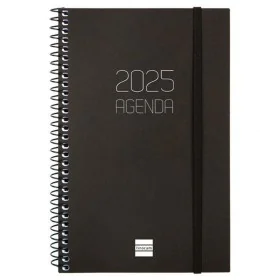 Diary Finocam OPAQUE Black 11,7 x 18,1 cm 2025 by Finocam, Appointment Books & Planners - Ref: S8437165, Price: 8,31 €, Disco...