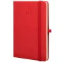 Diary Finocam Red 11,8 x 16,8 cm 2025 Texture by Finocam, Appointment Books & Planners - Ref: S8437179, Price: 13,23 €, Disco...