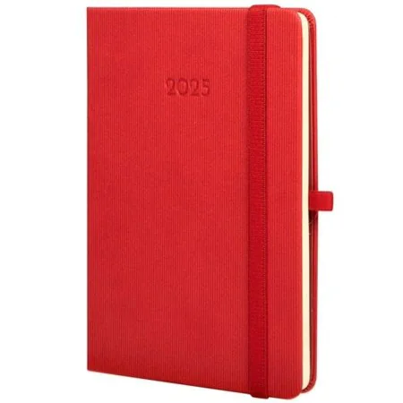 Agenda Finocam Rojo 11,8 x 16,8 cm 2025 Textura de Finocam, Agendas y calendarios - Ref: S8437179, Precio: 13,23 €, Descuento: %