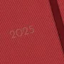 Diary Finocam Red 11,8 x 16,8 cm 2025 Texture by Finocam, Appointment Books & Planners - Ref: S8437179, Price: 13,23 €, Disco...