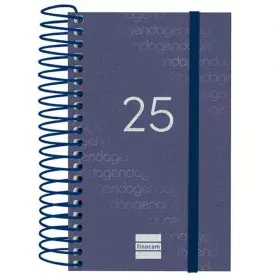 Diary Finocam YEAR Blue Mini 7,9 x 12,7 cm 2025 by Finocam, Appointment Books & Planners - Ref: S8437382, Price: 10,82 €, Dis...