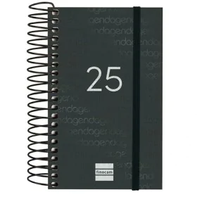 Diary Finocam YEAR Black Mini 7,9 x 12,7 cm 2025 by Finocam, Appointment Books & Planners - Ref: S8437384, Price: 10,82 €, Di...