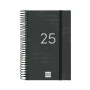 Diary Finocam YEAR Black 11,7 x 18,1 cm 2025 by Finocam, Appointment Books & Planners - Ref: S8437387, Price: 12,90 €, Discou...