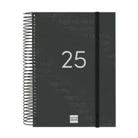 Agenda Finocam YEAR Noir A5 15,5 x 21,2 cm 2025 de Finocam, Agendas civils & carnets de RDV - Réf : S8437390, Prix : 14,56 €,...