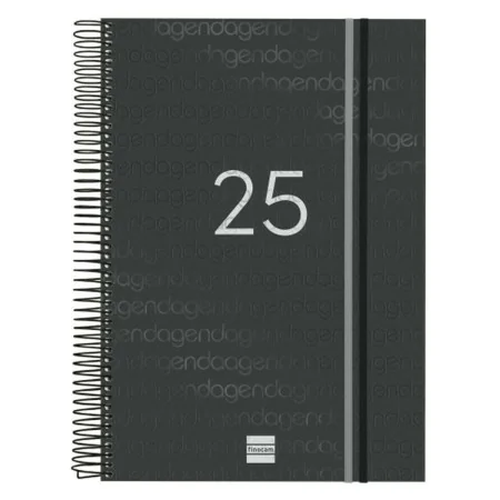 Diary Finocam YEAR Black A4 21 x 29,7 cm 2025 by Finocam, Appointment Books & Planners - Ref: S8437392, Price: 25,89 €, Disco...