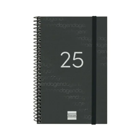 Agenda Finocam YEAR Preto 11,7 x 18,1 cm 2025 de Finocam, Agendas e calendários - Ref: S8437401, Preço: 7,48 €, Desconto: %