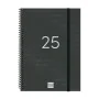 Agenda Finocam YEAR Noir A5 15,5 x 21,2 cm 2025 de Finocam, Agendas civils & carnets de RDV - Réf : S8437404, Prix : 9,23 €, ...