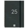 Diary Finocam YEAR Black A5 15,5 x 21,2 cm 2025 by Finocam, Appointment Books & Planners - Ref: S8437410, Price: 9,23 €, Disc...