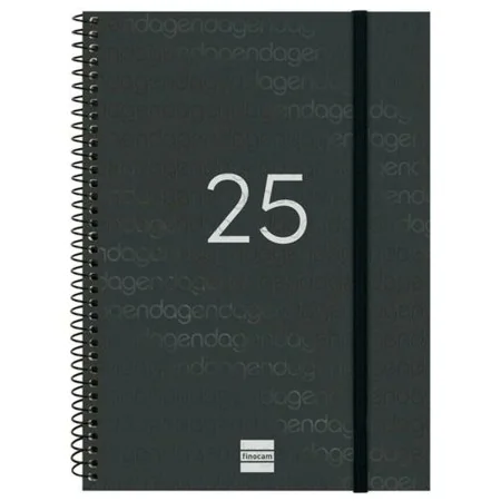 Agenda Finocam YEAR Negro A5 15,5 x 21,2 cm 2025 de Finocam, Agendas y calendarios - Ref: S8437410, Precio: 8,30 €, Descuento: %