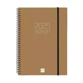 Diary Finocam OPAQUE Brown A5 15,5 x 21,2 cm 2025 by Finocam, Appointment Books & Planners - Ref: S8437418, Price: 9,23 €, Di...