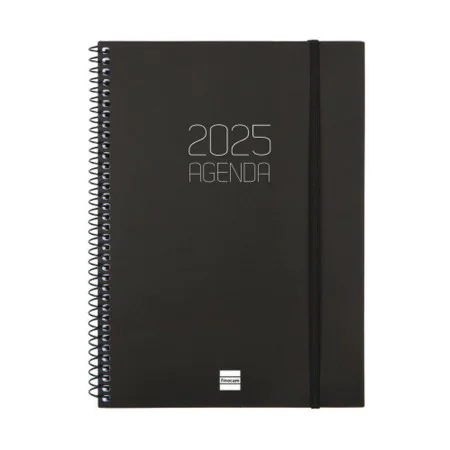 Agenda Finocam OPAQUE Noir A5 15,5 x 21,2 cm 2025 de Finocam, Agendas civils & carnets de RDV - Réf : S8437420, Prix : 9,23 €...