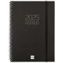 Diary Finocam OPAQUE Black A5 15,5 x 21,2 cm 2025 by Finocam, Appointment Books & Planners - Ref: S8437423, Price: 9,23 €, Di...