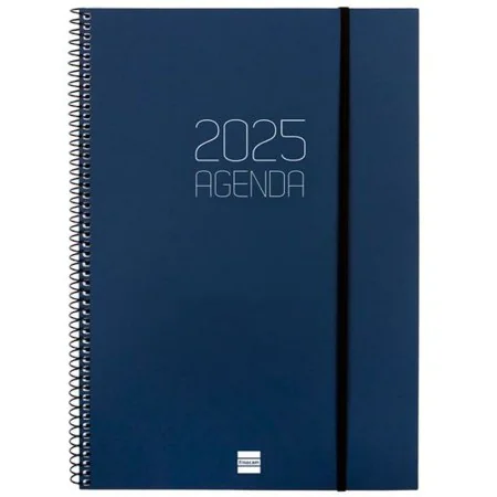 Agenda Finocam OPAQUE Bleu A4 21 x 29,7 cm 2025 de Finocam, Agendas civils & carnets de RDV - Réf : S8437425, Prix : 14,56 €,...