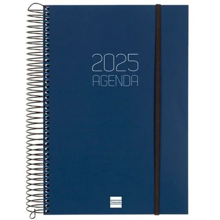 Diary Finocam OPAQUE Blue 16,5 x 24,2 cm 2025 by Finocam, Appointment Books & Planners - Ref: S8437429, Price: 18,71 €, Disco...