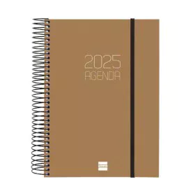 Agenda Finocam OPAQUE Marron A5 15,5 x 21,2 cm 2025 de Finocam, Agendas civils & carnets de RDV - Réf : S8437437, Prix : 14,5...