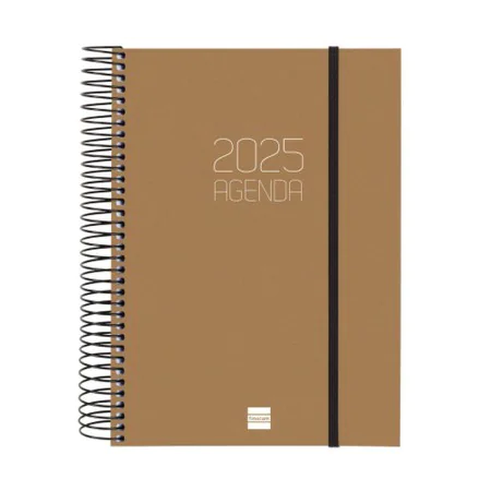 Agenda Finocam OPAQUE Marron A5 15,5 x 21,2 cm 2025 de Finocam, Agendas civils & carnets de RDV - Réf : S8437437, Prix : 14,5...