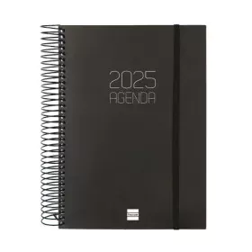 Agenda Finocam OPAQUE Noir A5 15,5 x 21,2 cm 2025 de Finocam, Agendas civils & carnets de RDV - Réf : S8437439, Prix : 13,96 ...