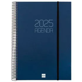 Diary Finocam OPAQUE Blue A4 21 x 29,7 cm 2025 by Finocam, Appointment Books & Planners - Ref: S8437441, Price: 24,79 €, Disc...