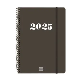 Agenda Finocam MY E10 Noir A5 15,5 x 21,2 cm 2025 de Finocam, Agendas civils & carnets de RDV - Réf : S8437445, Prix : 9,23 €...