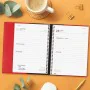 Agenda Finocam DUOBAND E10 Rosso A5 15,5 x 21,2 cm 2025 Block Notes di Finocam, Diari per appuntamenti e agende - Rif: S84374...