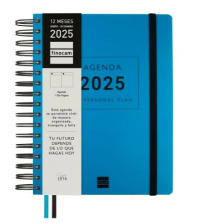 Agenda Finocam TEMPUS Azzurro Quarto 15,5 x 21,7 cm 2025 di Finocam, Diari per appuntamenti e agende - Rif: S8437483, Prezzo:...