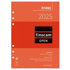 Recharge pour agenda Finocam R1093 1000 2025 15,5 x 21,5 cm de Finocam, Recharges pour agendas & planificateurs - Réf : S8437...