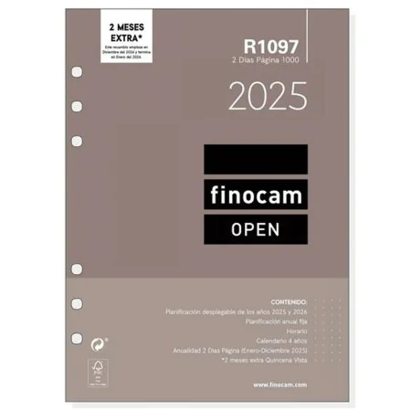 Ricarica dell'Agenda Finocam OPEN R1097 2025 15,5 x 21,5 cm di Finocam, Ricambi per agende - Rif: S8437491, Prezzo: 15,00 €, ...