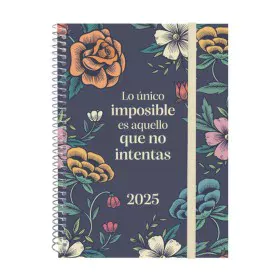 Agenda Finocam DESIGN COLLECTION A5 15,5 x 21,2 cm 2025 Floreale di Finocam, Diari per appuntamenti e agende - Rif: S8437509,...