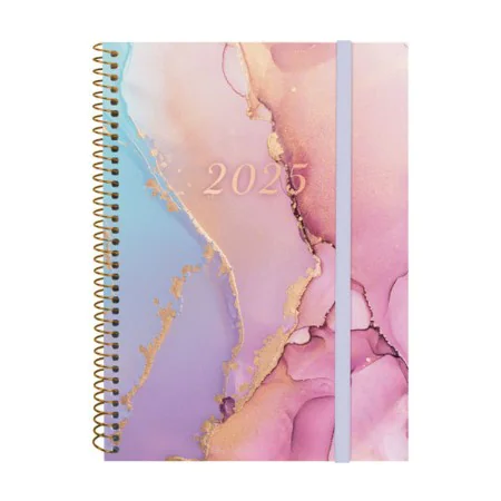 Agenda Finocam DESIGN COLLECTION A5 15,5 x 21,2 cm 2025 Floreale di Finocam, Diari per appuntamenti e agende - Rif: S8437510,...