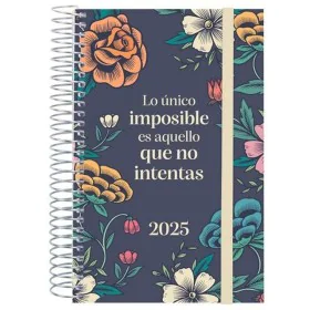 Diary Finocam DESIGN COLLECTION 11,7 x 18,1 cm 2025 Floral by Finocam, Appointment Books & Planners - Ref: S8437513, Price: 1...