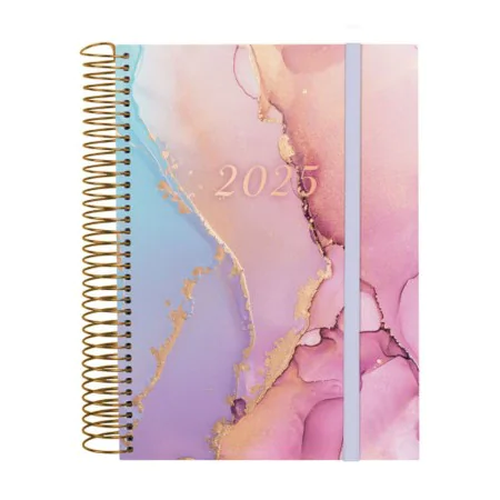 Agenda Finocam DESIGN COLLECTION A5 15,5 x 21,2 cm 2025 Floreale di Finocam, Diari per appuntamenti e agende - Rif: S8437518,...